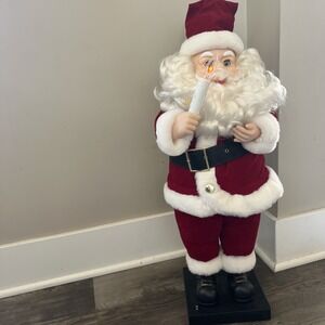 Vintage Illuminated Santa Claus. 25" read description Vintage Christmas Project‎